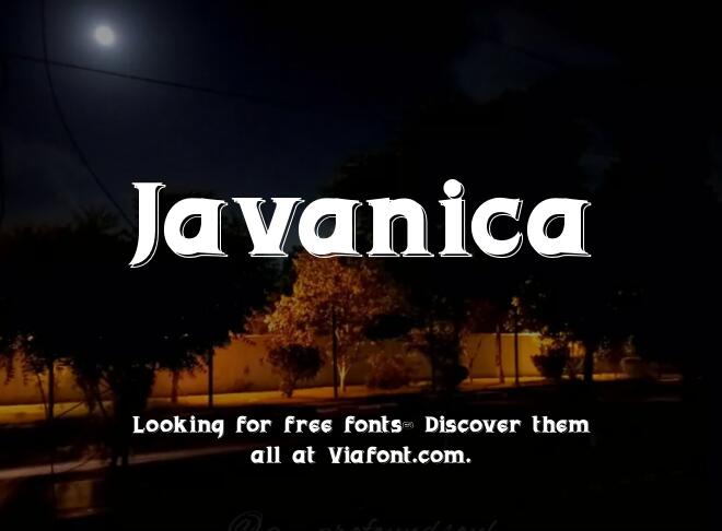 Javanica Font