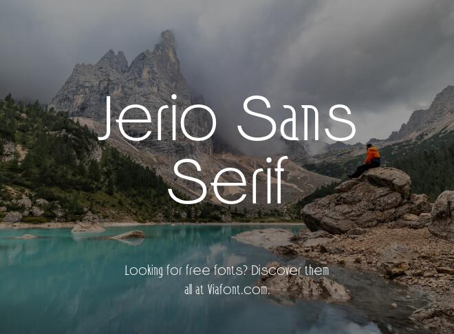 Jerio Sans Serif Font