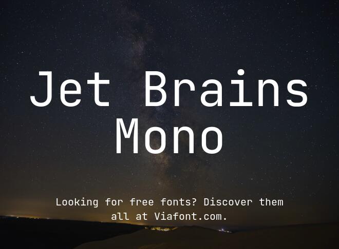 Jet Brains Mono Font