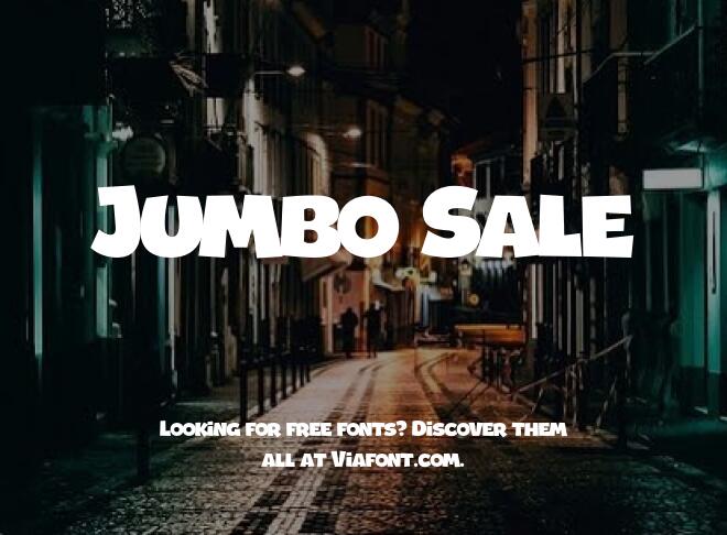Jumbo Sale Font
