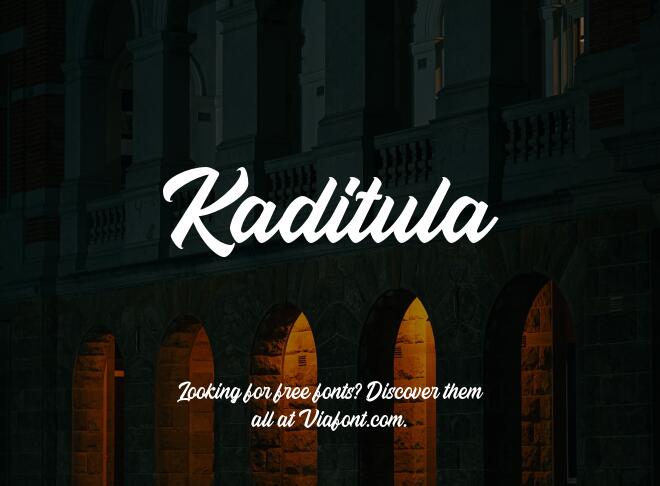 Kaditula Font