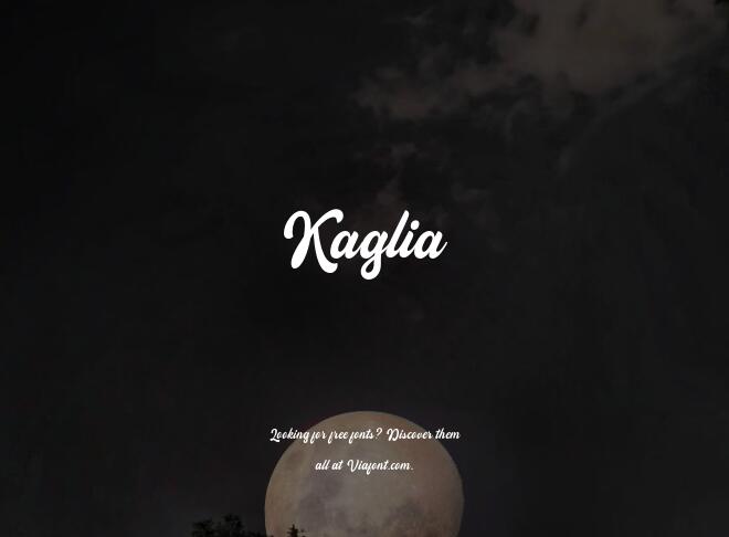 Kaglia Font