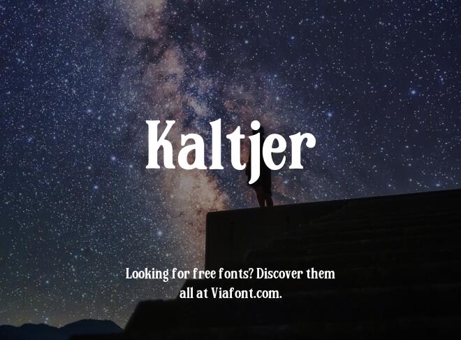 Kaltjer Font