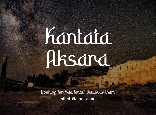 Kantata Aksara Font