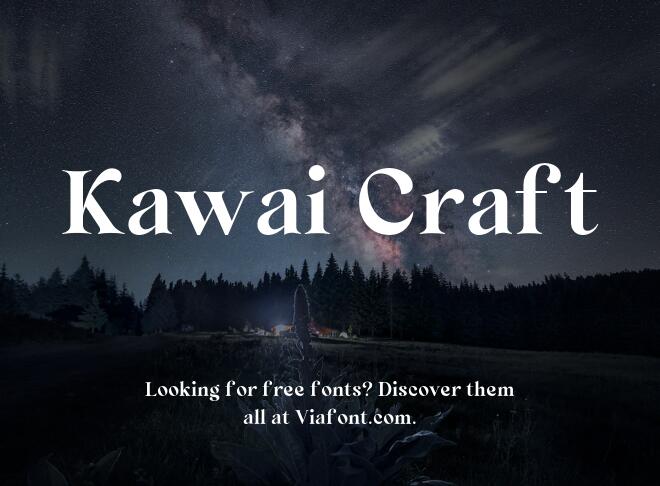 Kawai Craft Font