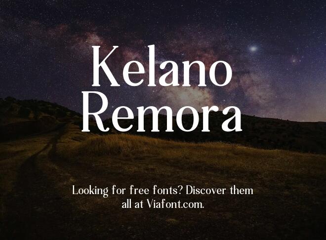 Kelano Remora Font