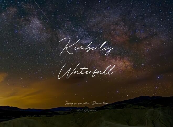 Kimberley Waterfall Font