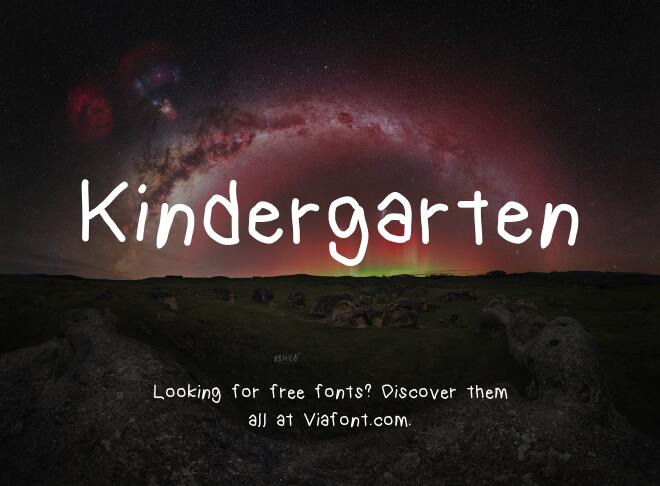 Kindergarten Font