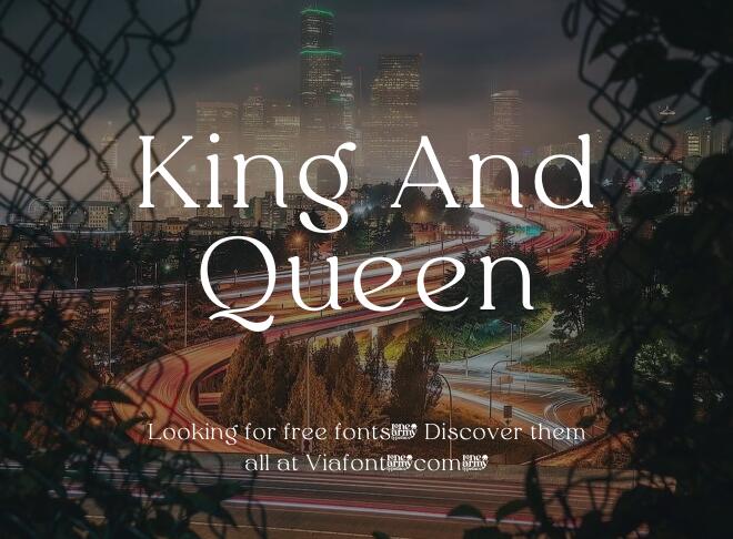 King And Queen Font