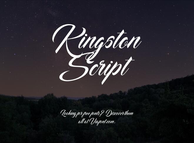 Kingston Script Font