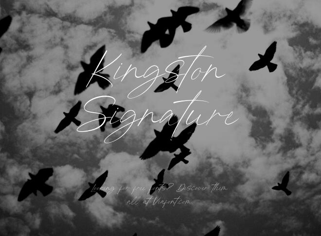 Kingston Signature Font