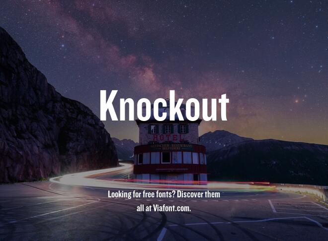 Knockout Font