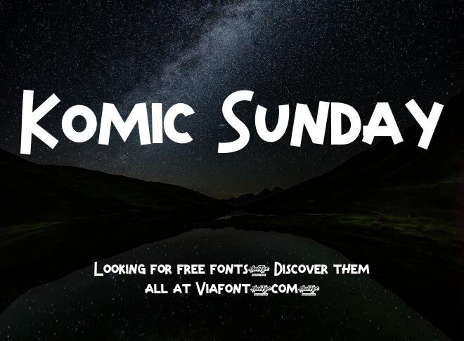 Komic Sunday Font