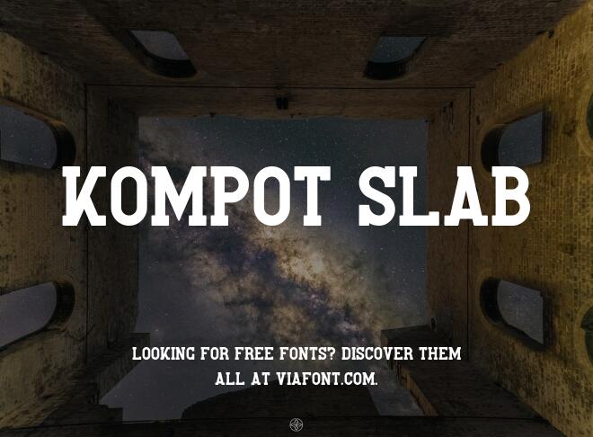 Kompot Slab Font