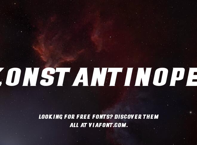 Konstantinopel Font