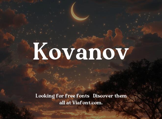 Kovanov Font