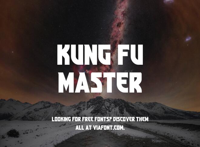 Kung Fu Master Font