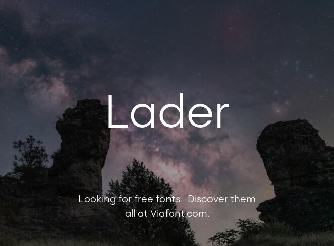 Lader Font Family