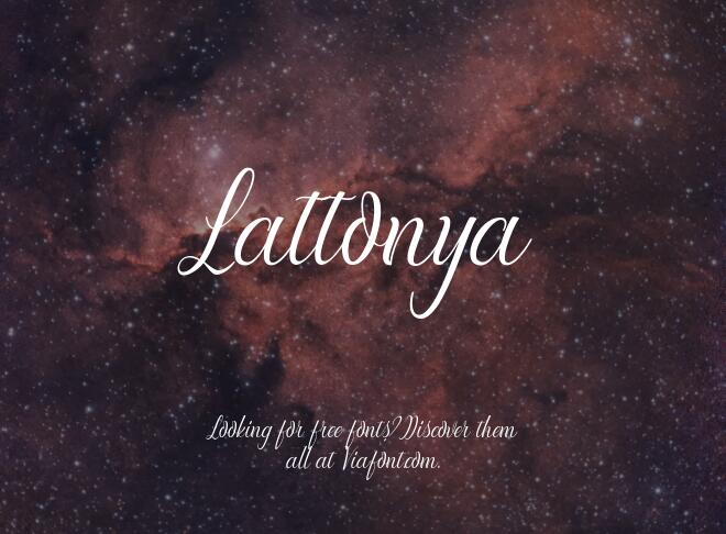 Lattonya Font