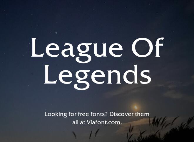 League Of Legends Font
