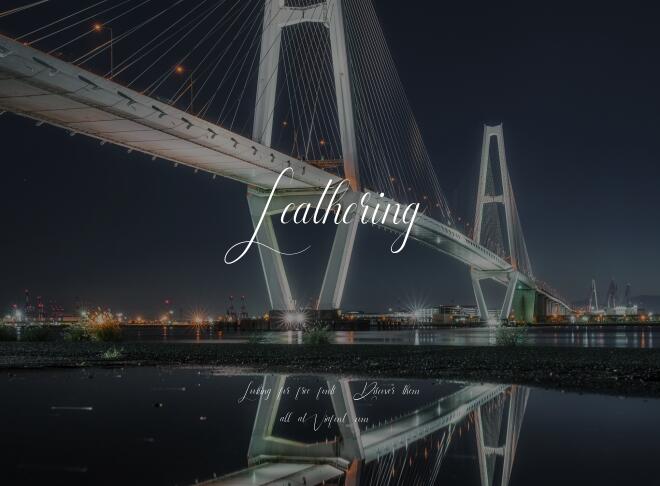 Leathering Font