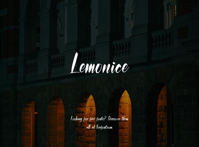 Lemonice Font