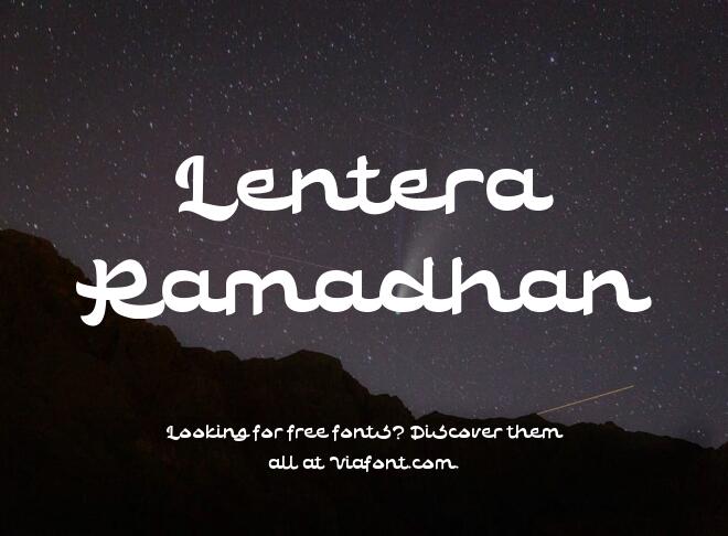 Lentera Ramadhan Font