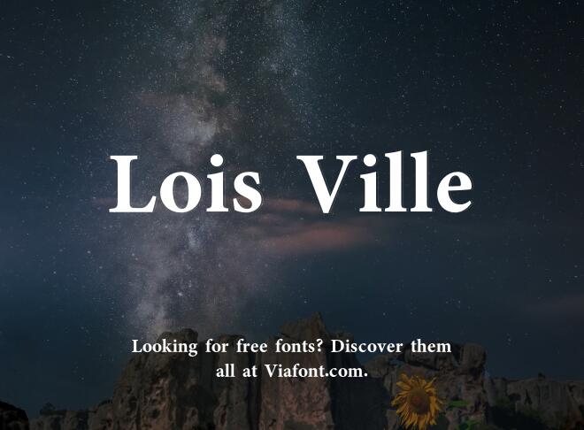 Lois Ville Font