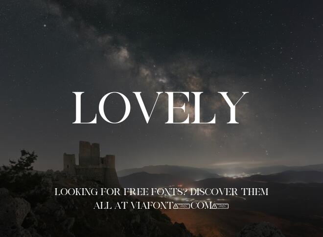 Lovely Font