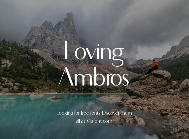 Loving Ambros Font