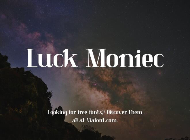 Luck Moniec Font