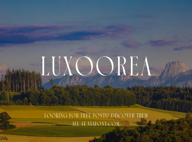 Luxoorea Font