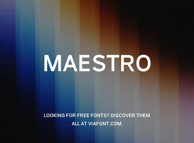 Maestro Font