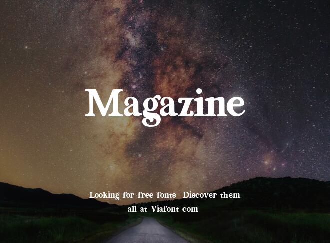 Magazine Font