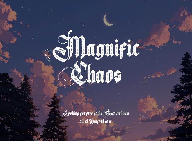 Magnific Chaos Font