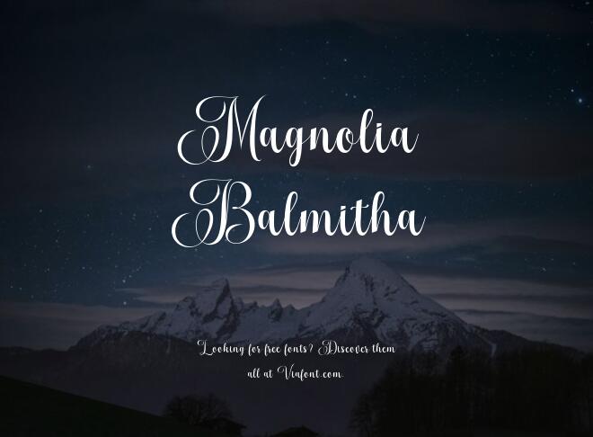 Magnolia Balmitha Font
