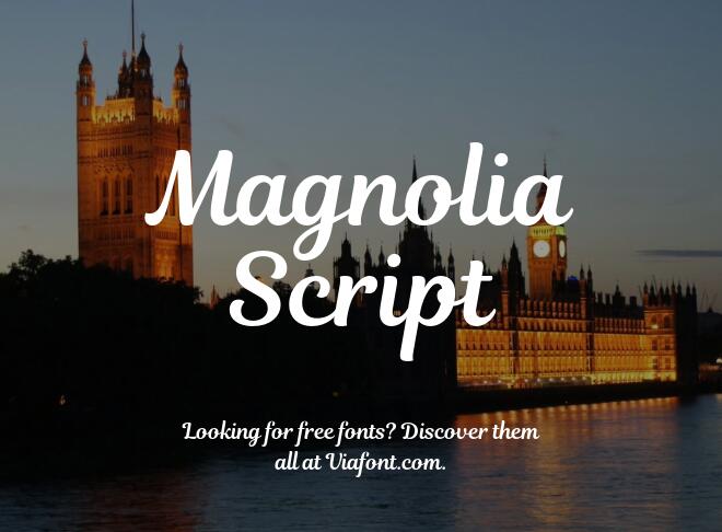 Magnolia Script Font