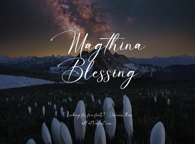 Magthina Blessing Font