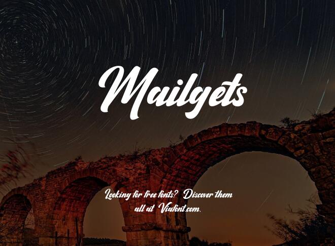 Mailgets Font