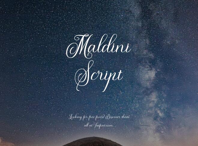 Maldini Script Font