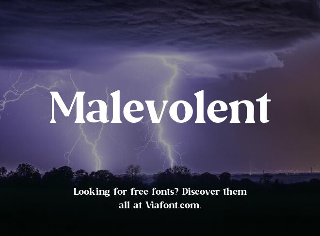 Malevolent Font