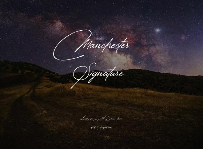 Manchester Signature Font