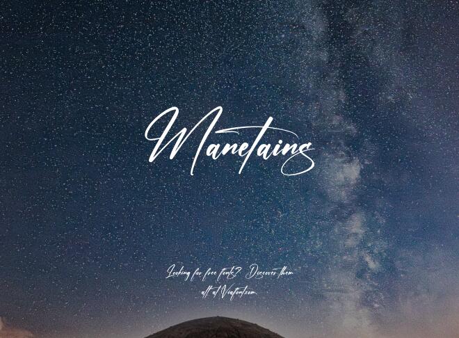 Manetains Font
