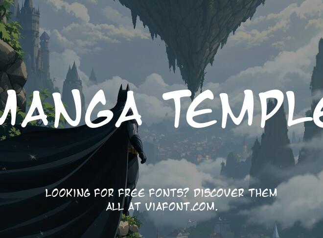 Manga Temple Font