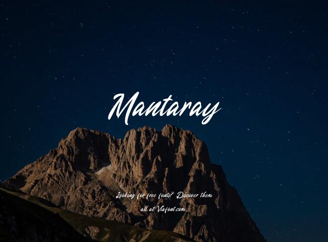 Mantaray Font