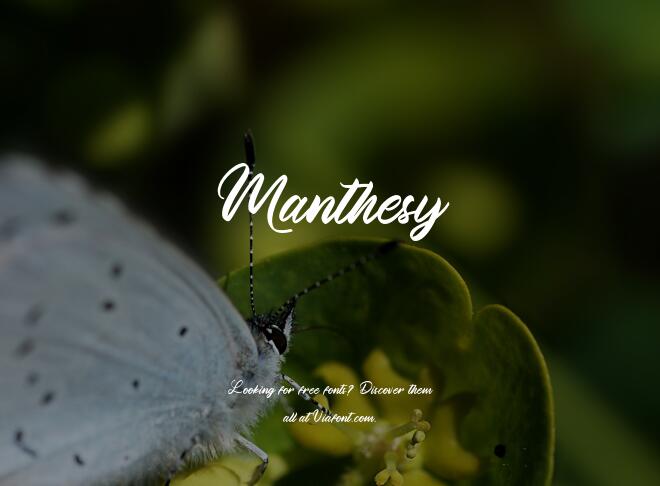 Manthesy Font