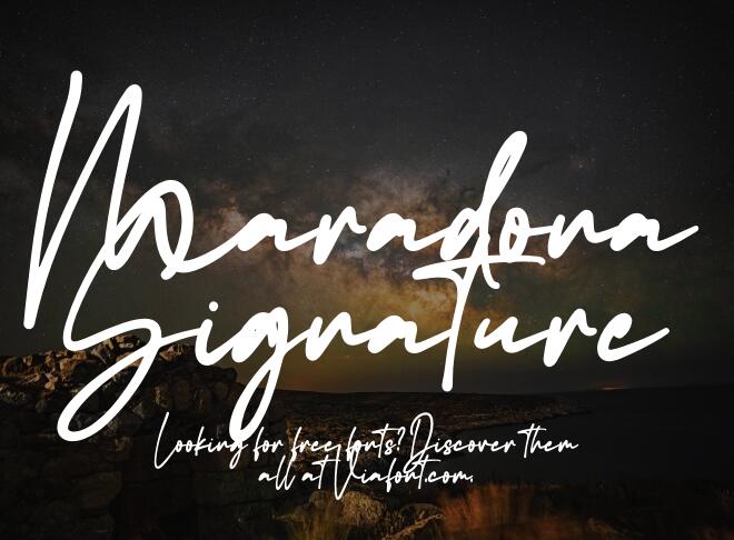 Maradona Signature Font