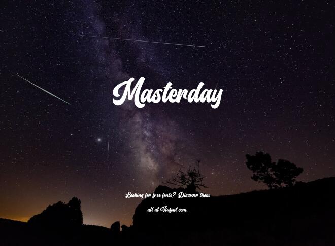 Masterday Font