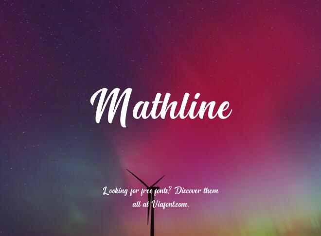 Mathline Font