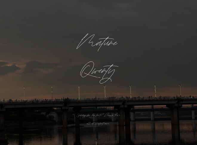 Mature Qwerty Font